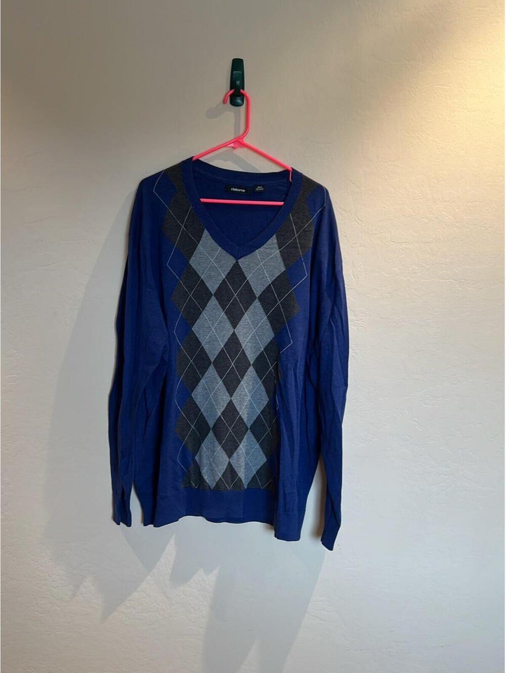 Clairborne Argyle Sweater
